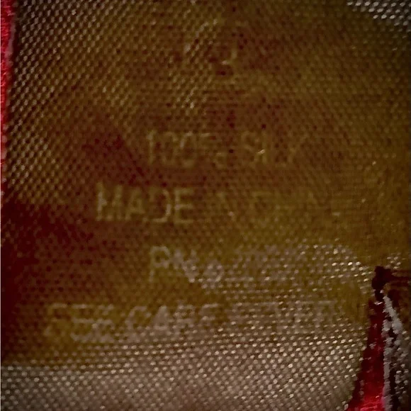 Vivienne Tam Red Silk Sheer Blouse Puffy Sleeves Vintage 90s - Picture 8 of 8